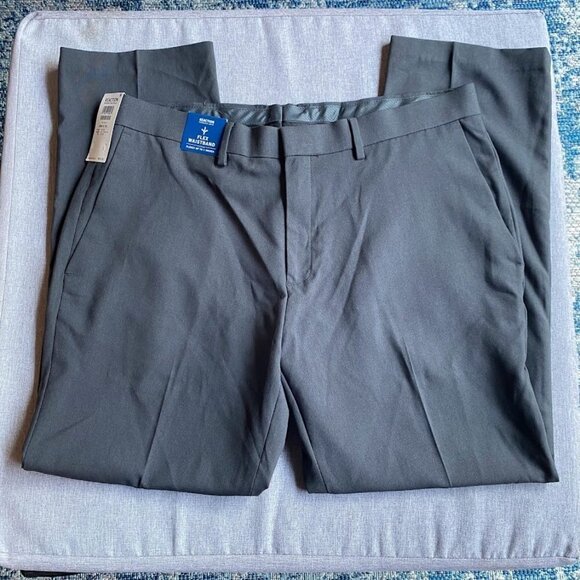 Kenneth Cole Reaction Men's Stretch Modern-Fit Flat-Front Pant, 38Wx30L - Picture 8 of 8